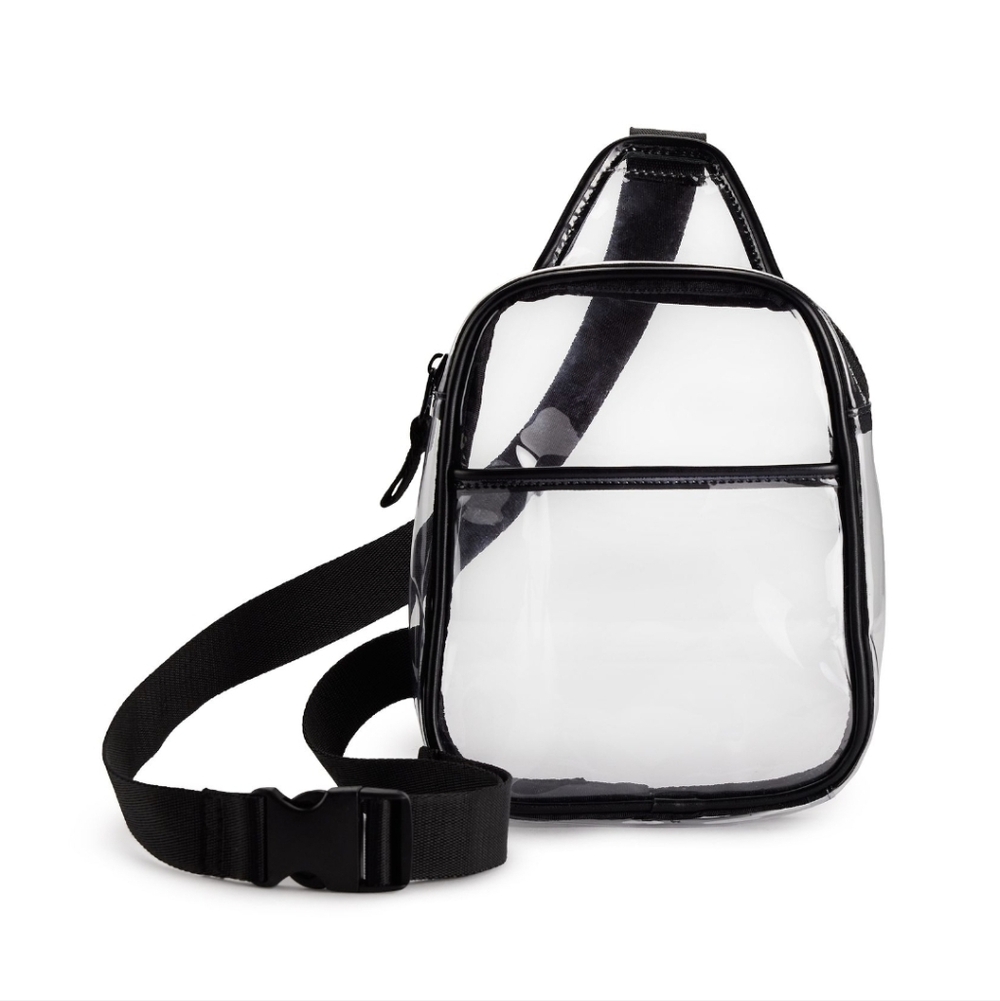 Transparent Belt Bag with Black Trim